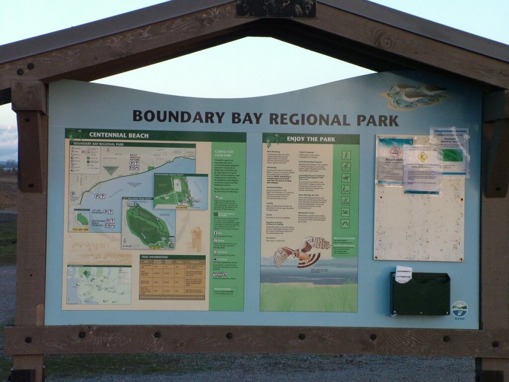 boundary bay sign