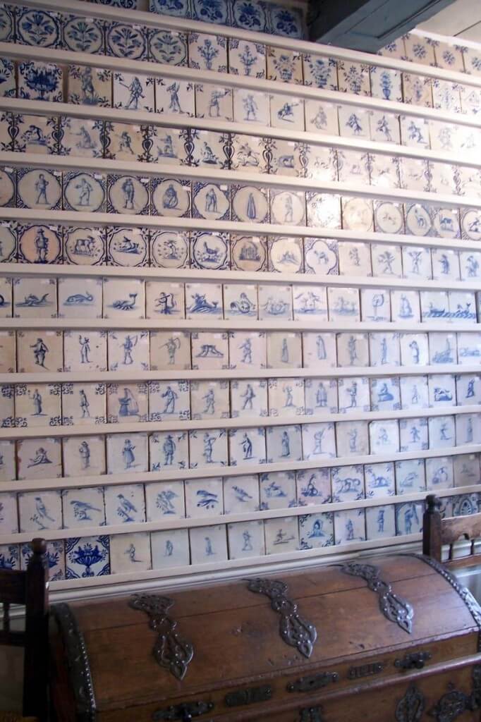 antique delft tiles, delft, the netherlands