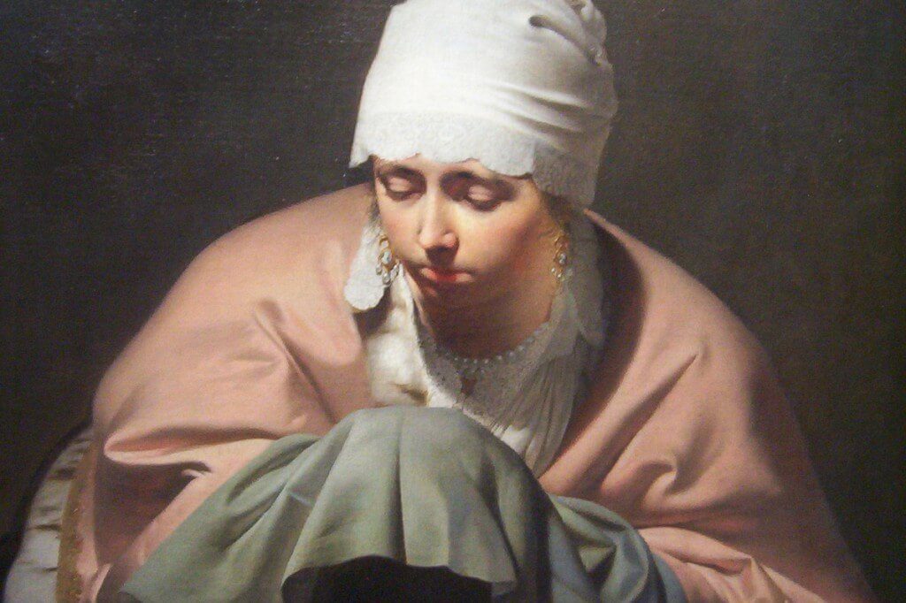 painting - young woman warming her hands - by everdingen - rijksmuseum