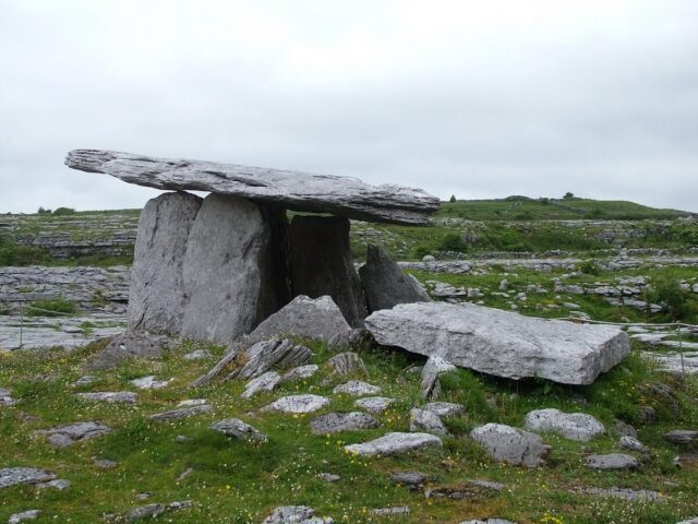 An image of the Poulnabrone Dolmen on the Burren in County Clare in Ireland. Photography by Frame To Frame - Bob and Jean.