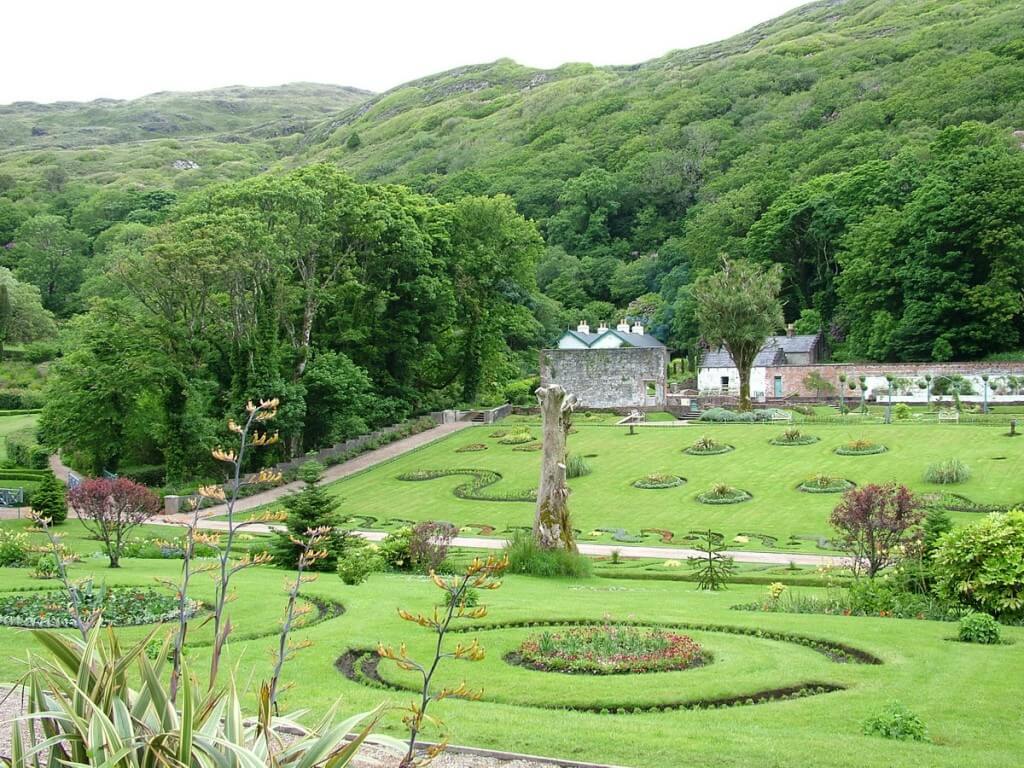 An image of the Walled Victorian Gardens at Kylemore Abbey in County Galway, Ireland. Photography by Frame To Frame - Bob and Jean.