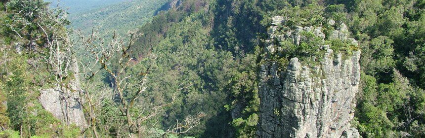 photograph of Pinnacle Rock at Graskop, Mpumalanga, South Africa