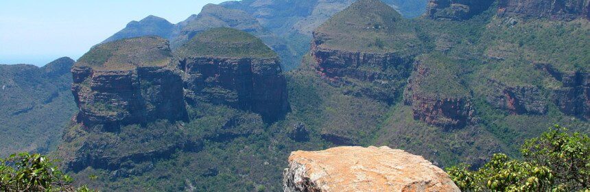photograph of Three Rondavels in Blyde River Canyon, Mpumalanga, South Africa