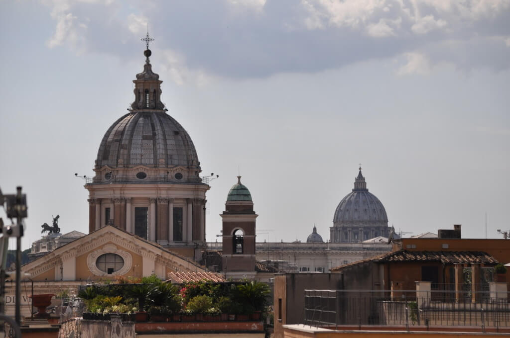 Domes on Rome Skyline, Italy