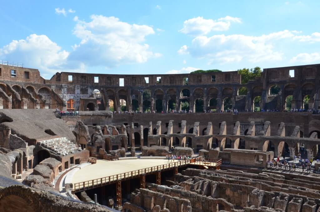 An image of the interior of the Colosseum in Rome, Italy. Photography by Frame To Frame - Bob and Jean.