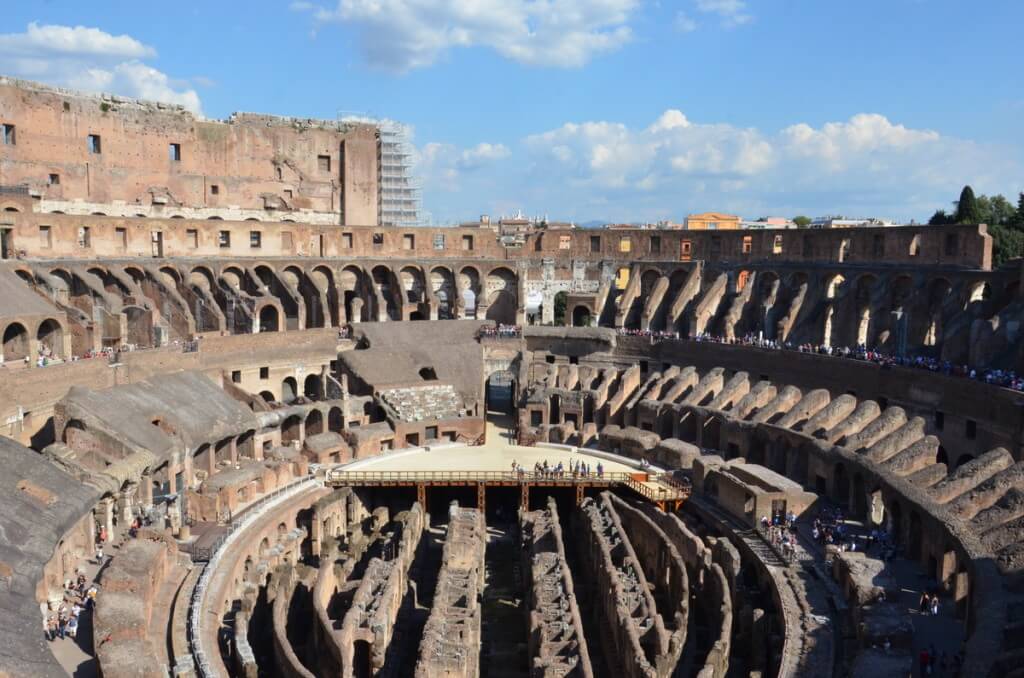 An image of the interior of the Roman Colosseum in Rome, Italy. Photography by Frame To Frame - Bob and Jean.