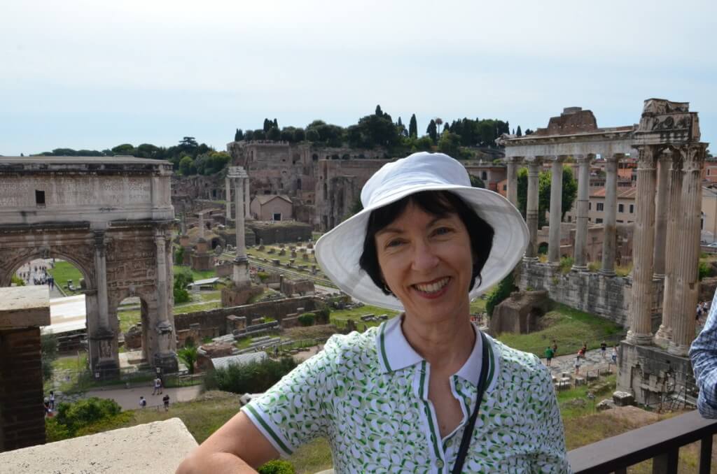 Jean at the Roman Forum, Rome, Italy
