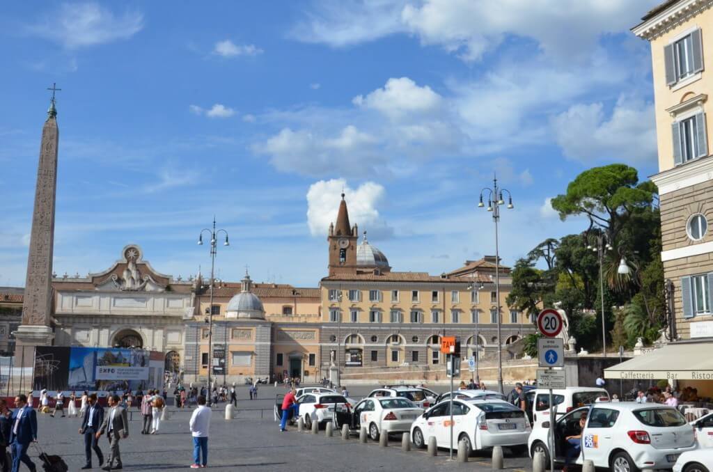 Piazza del popola in Rome, Italy