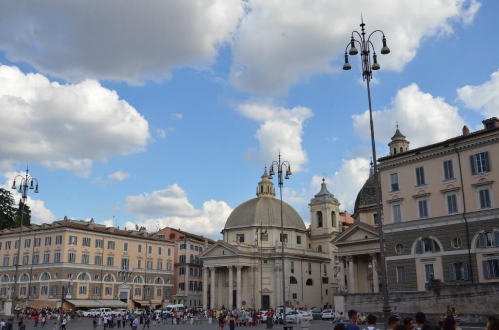 Santa Maria in Monsanto in Piazza del Popola square in Rome, Italy