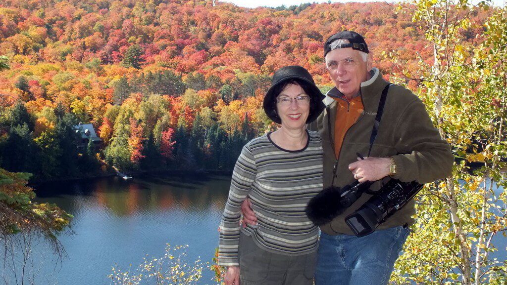 jean and bob at oxtongue lake, ontario, canada