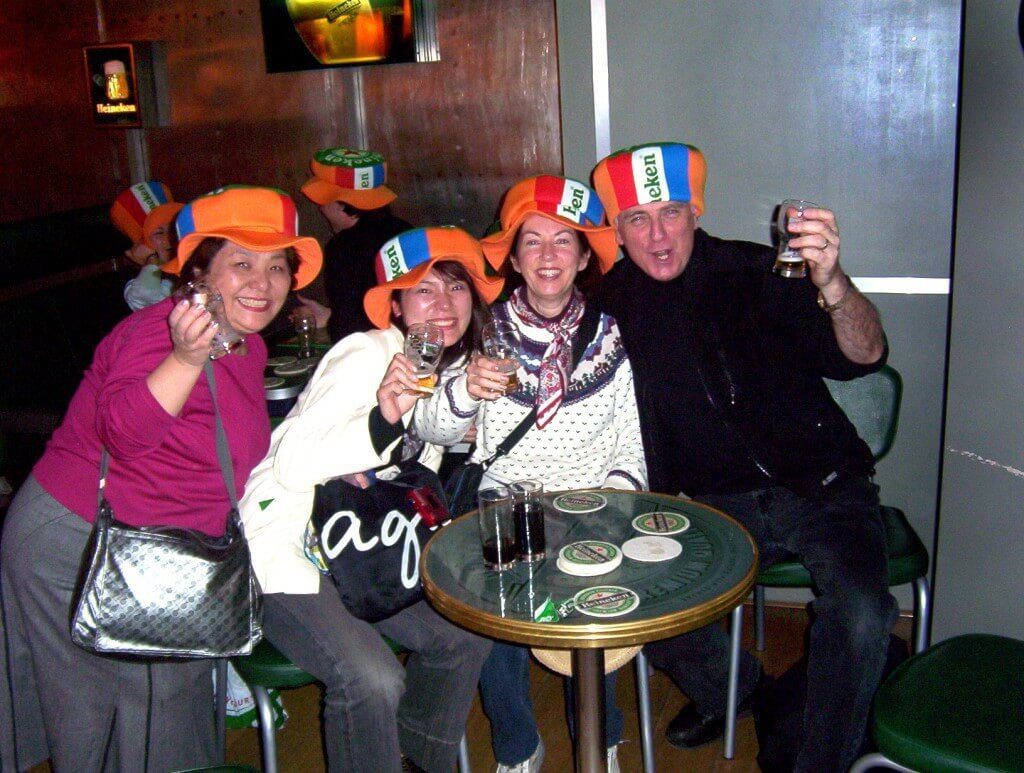 toast at heineken brewery, amsterdam