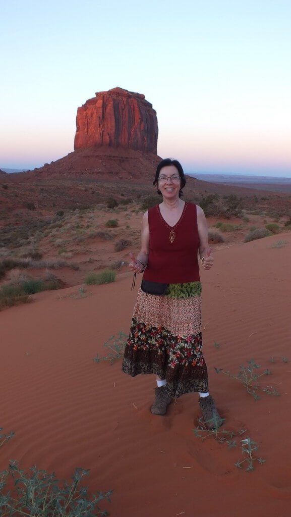 Jean in Monument Valley in Arizona, USA