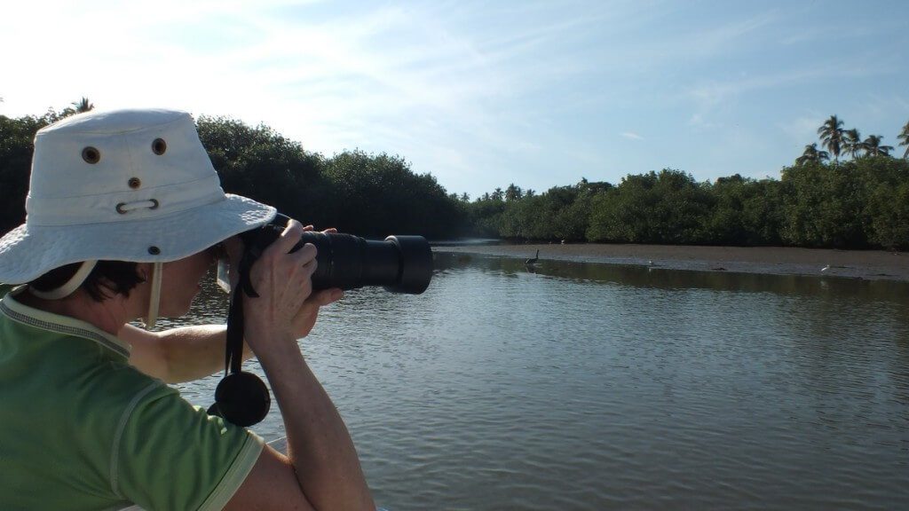 jean takes pictures aboard boat, along river near san blas, mexico, pic 6