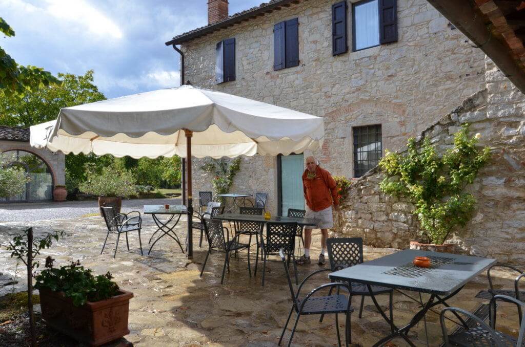 Stone cottage with private patio at Il Colombaio di Cencio, Gaiole, Chianti, Tuscany, Italy
