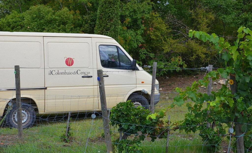 il colombaio di cencio vineyard truck, gaiole in chianti, itay