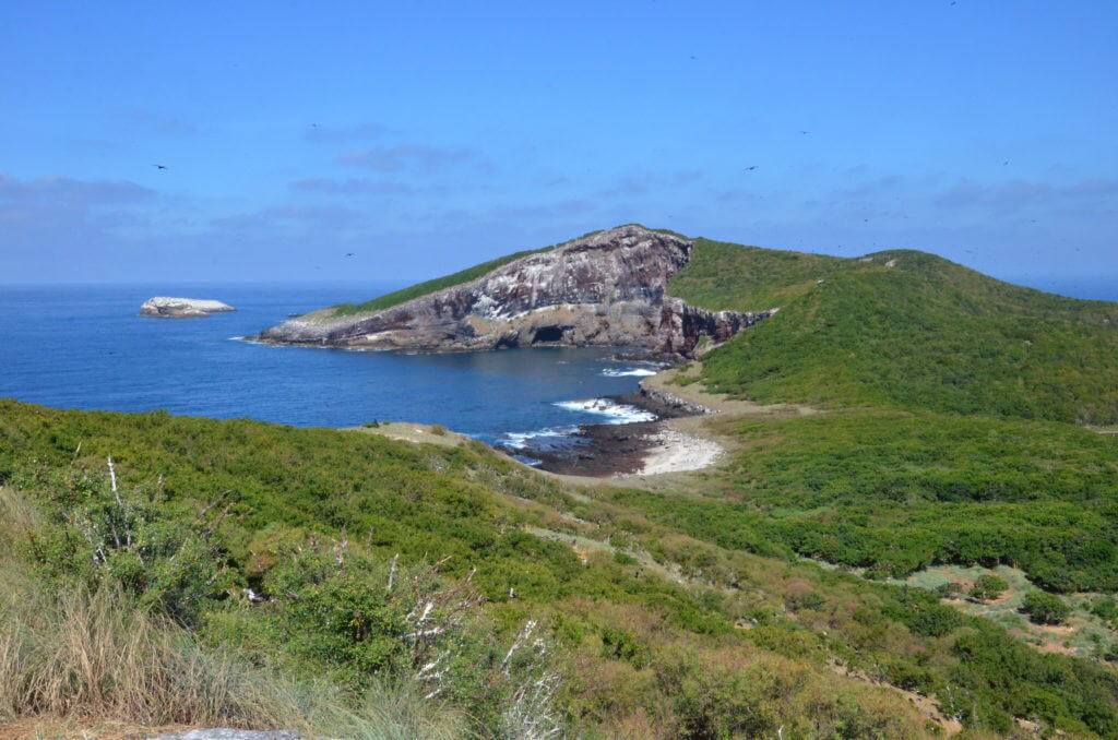 An image of Cerro del Mirador the highest point on Isla Isabel in Mexico. Photography by Frame To Frame - Bob and Jean.