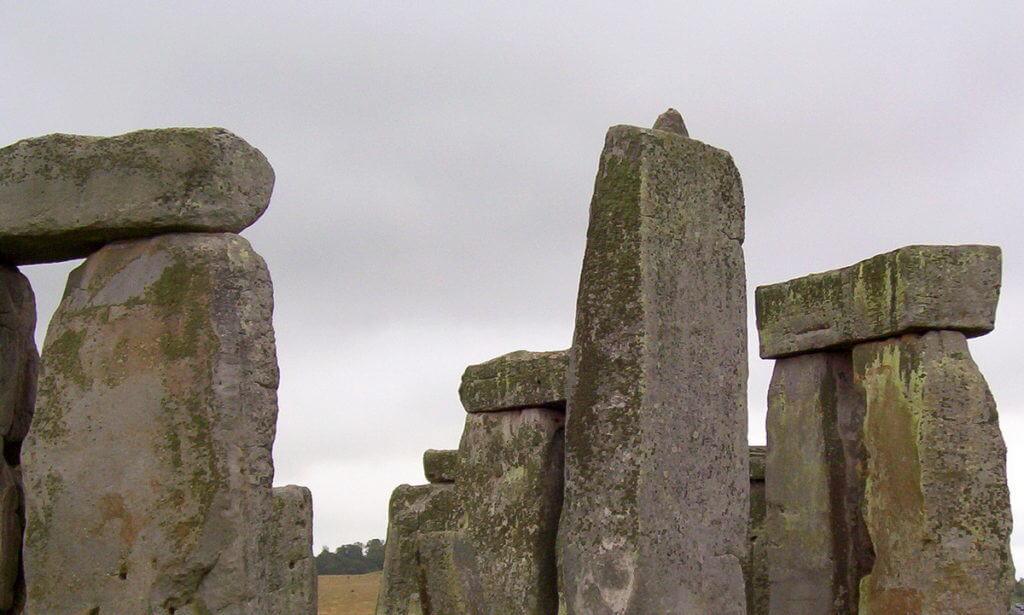 An image of the lintel stones on the top of the stone pillars at Stonehenge in Wiltshire, England. Photography by Frame To Frame - Bob and Jean