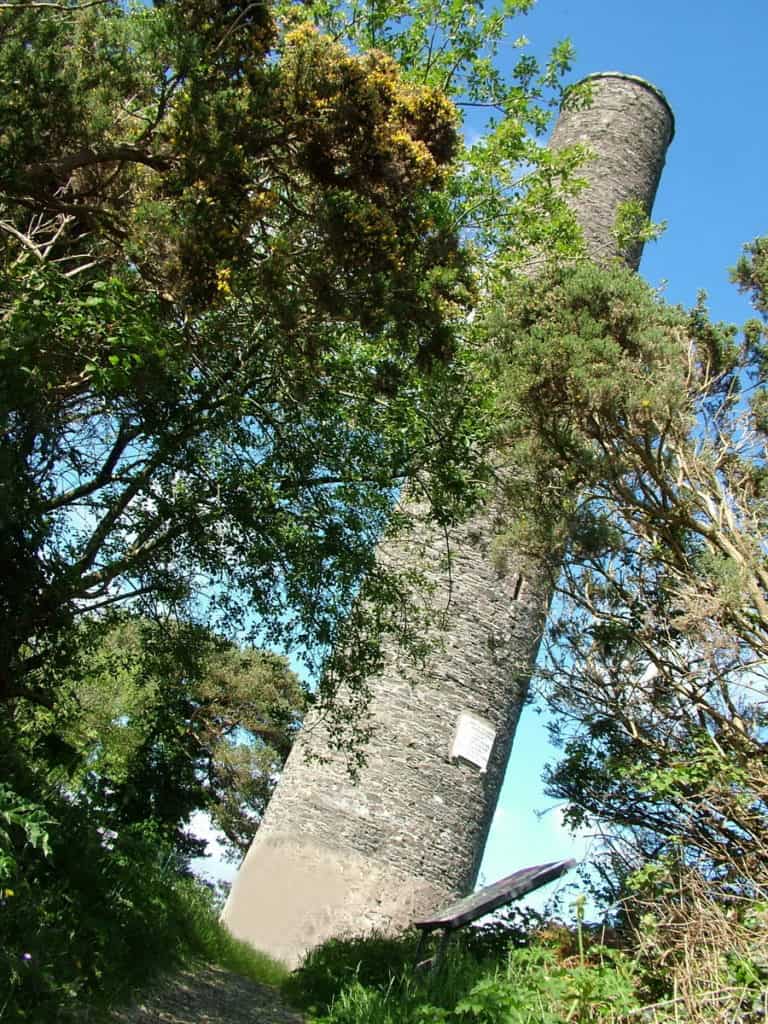 a Round Tower at Irish National Heritage Park, Ireland