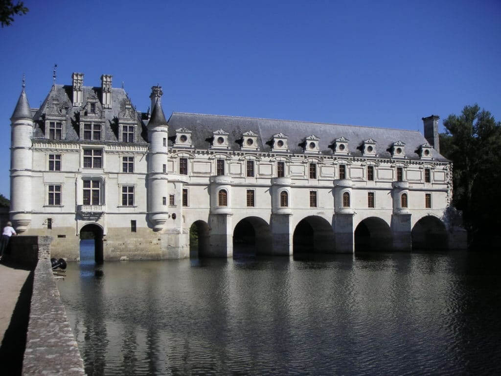 Chateau de Chenonceau in the Loire Valley in France