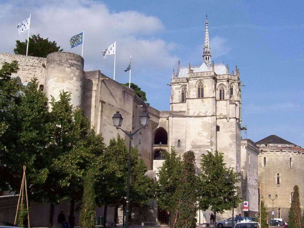 An image of the walls of Chateau Royal D'Amboise in Amboise on the Loire River, France.