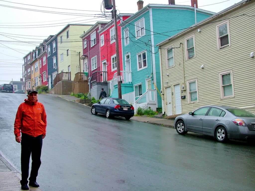 an image of colourful houses on a steep street in St. John's, Newfoundland, Canada 