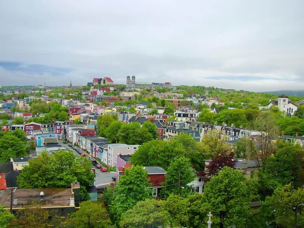 an image of the harbour city of St. John's, Newfoundland, Canada