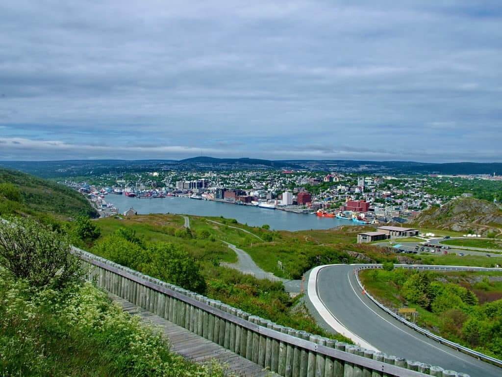an image of a view overlooking St. John's harbour, Newfoundland, Canada