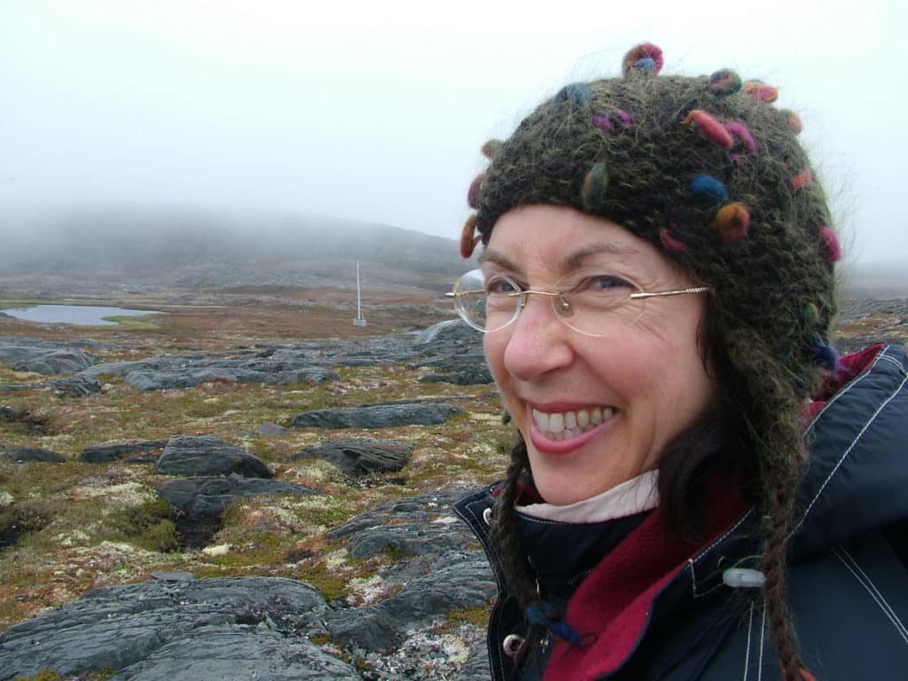jean hiking on quirpon island, newfoundland, canada