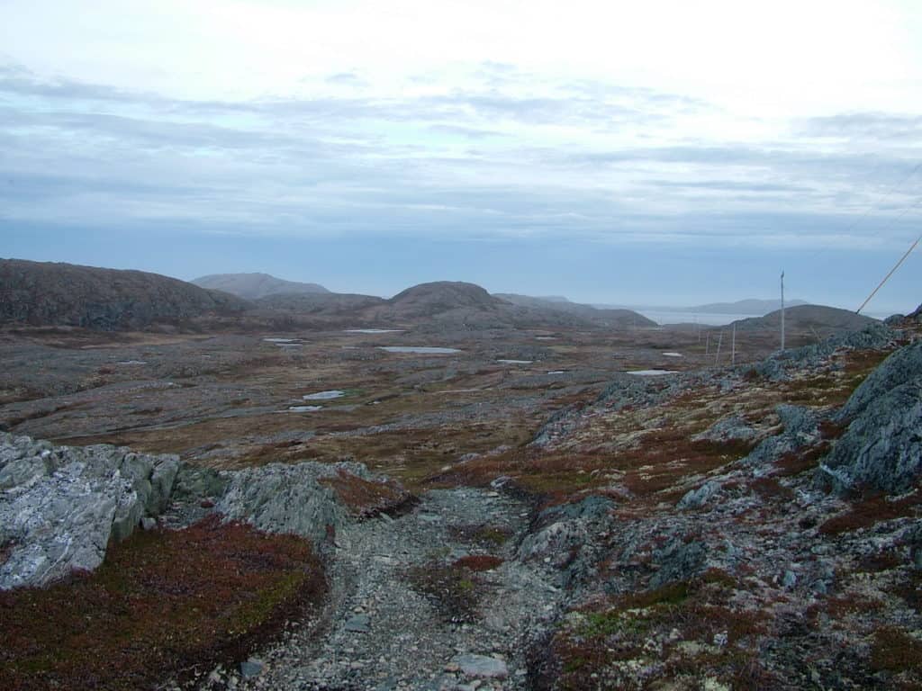 the rugged landscape of quirpon island, newfoundland, canada