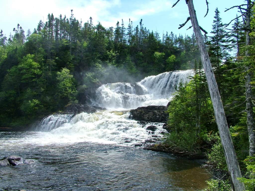 baker's brook falls in gros morne national park, newfoundland