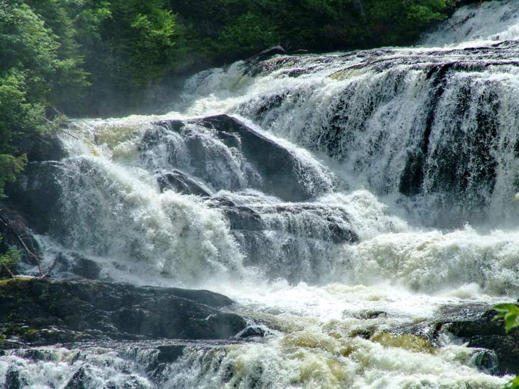 baker's brook falls in gros morne national park, newfoundland