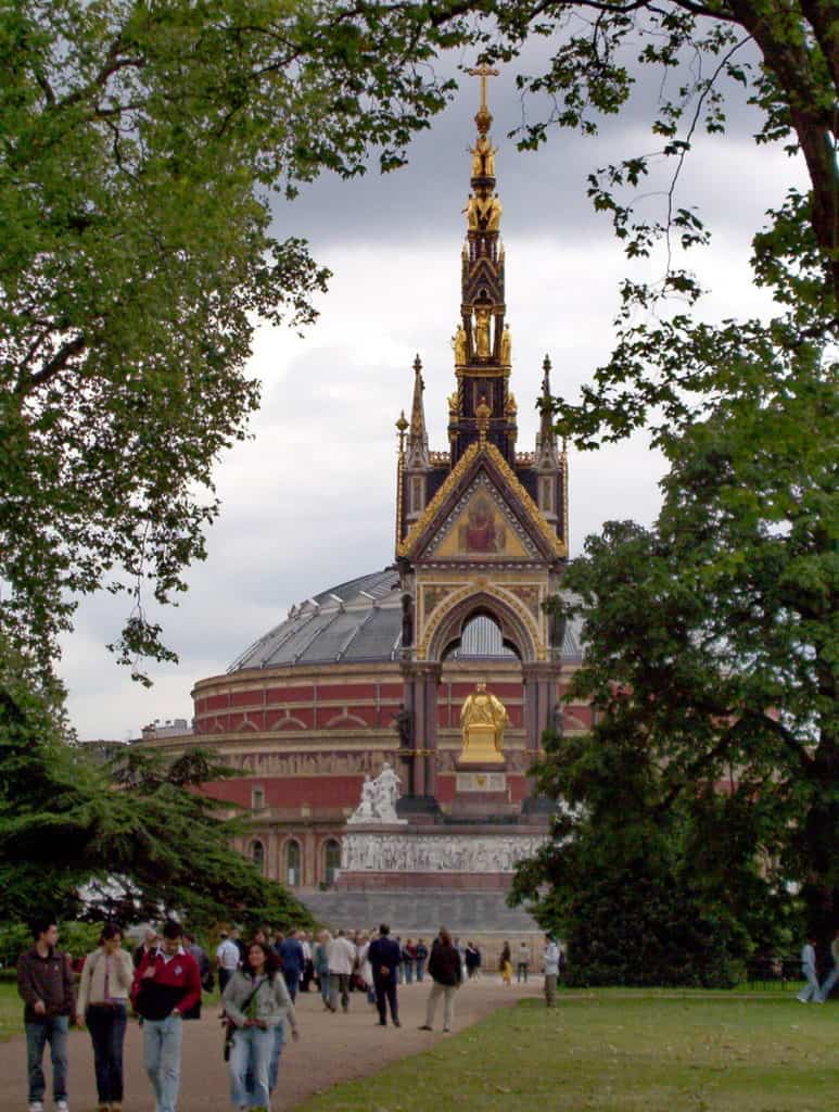 An image of Prince Albert Hall in London, England.