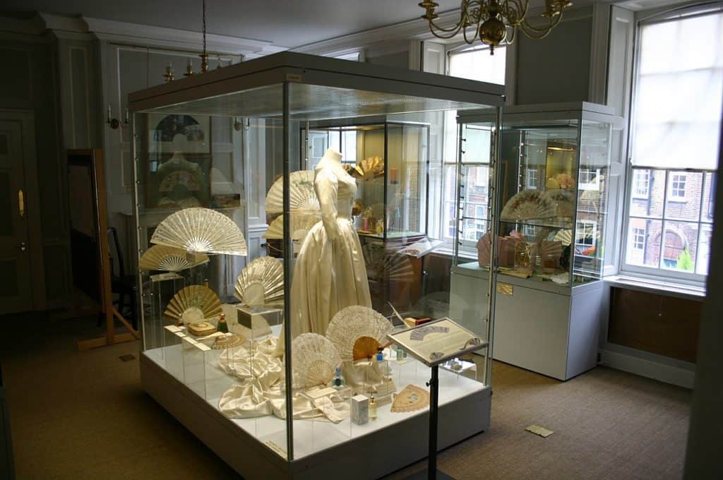 An image inside the Fan Museum at the Greenwich Village World Heritage Site, in England.
