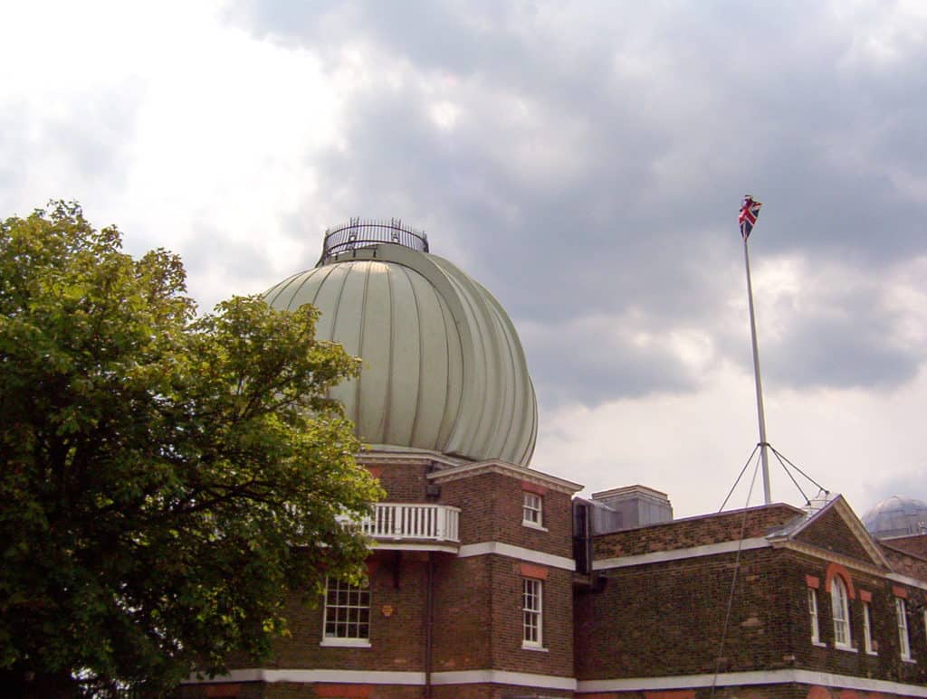 An image of the Royal Observatory in Greenwich, London, England.