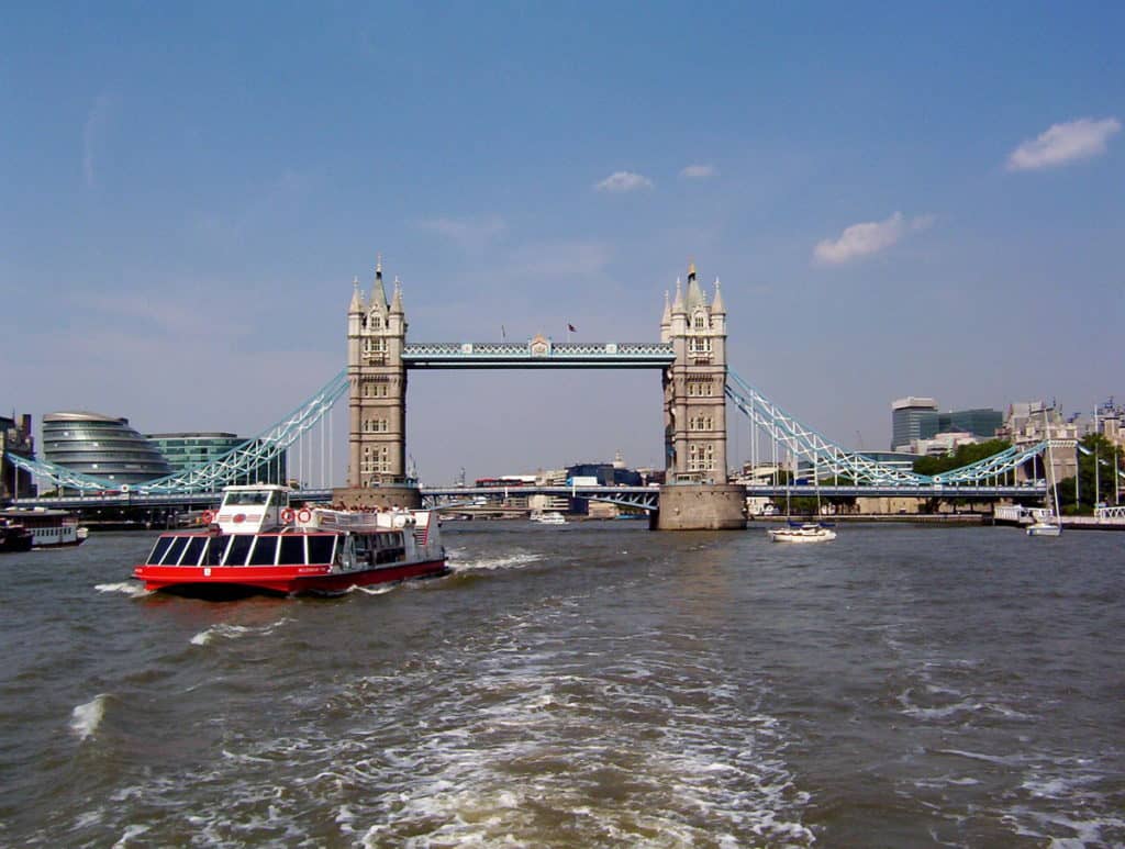 An image of Tower Bridge in London, England.