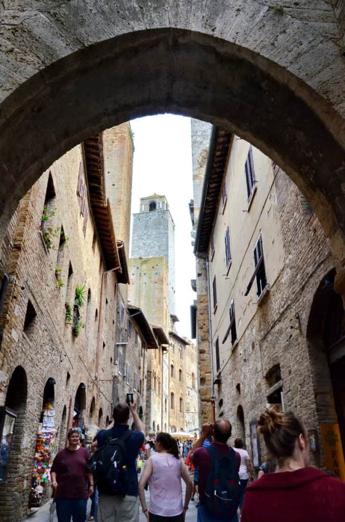 Image of Torre Grossa (Big Tower), in San Gimignano, Italy.