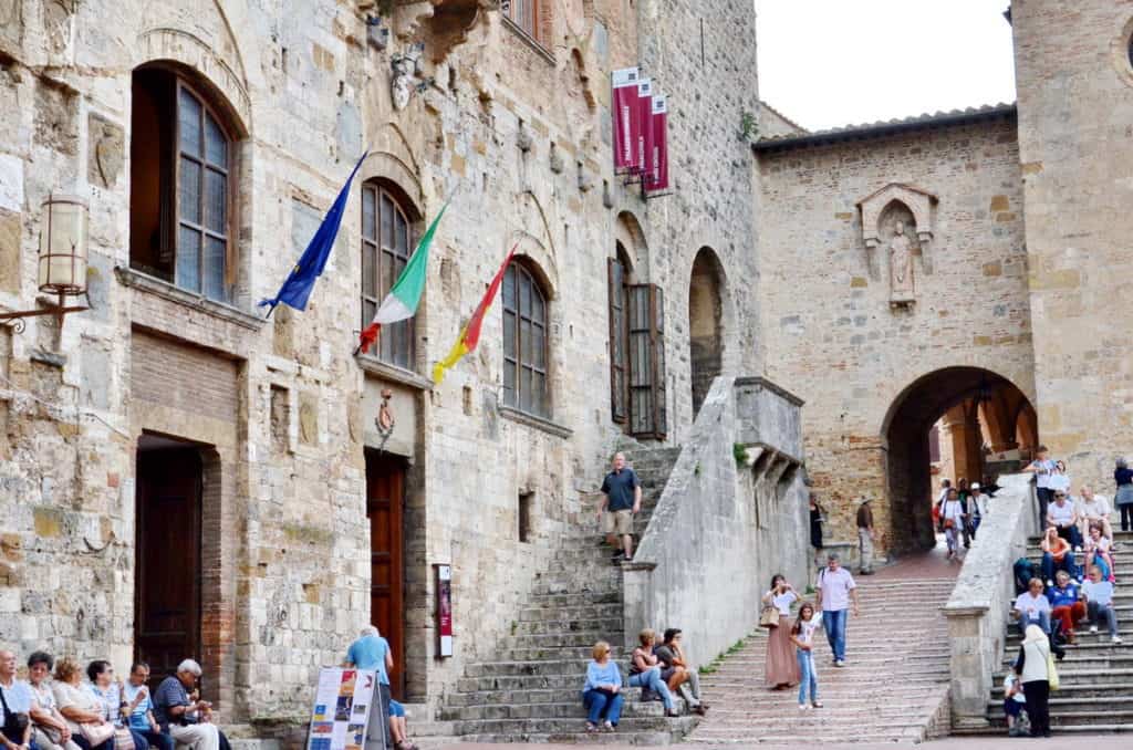 Image of Palazzo Communale, also known as Palazzo del Popolo in San Gimignano, Italy.