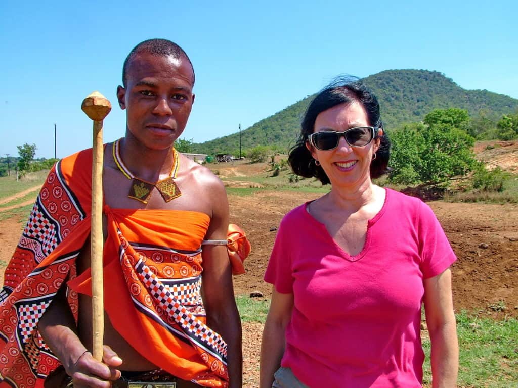 clothing in the colours of swaziland, africa