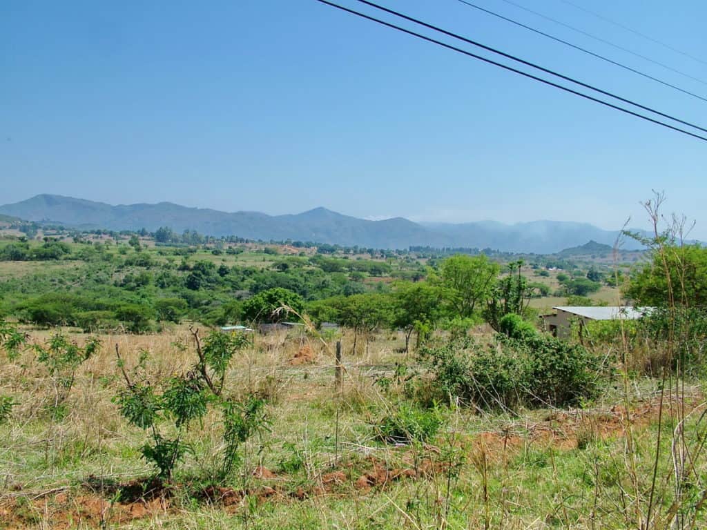 landscape in swaziland, africa