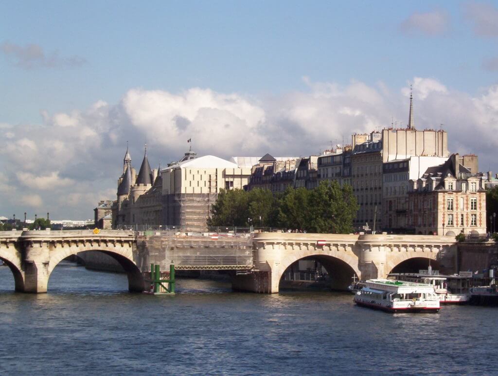 le conciergerie on the seine river, paris, france