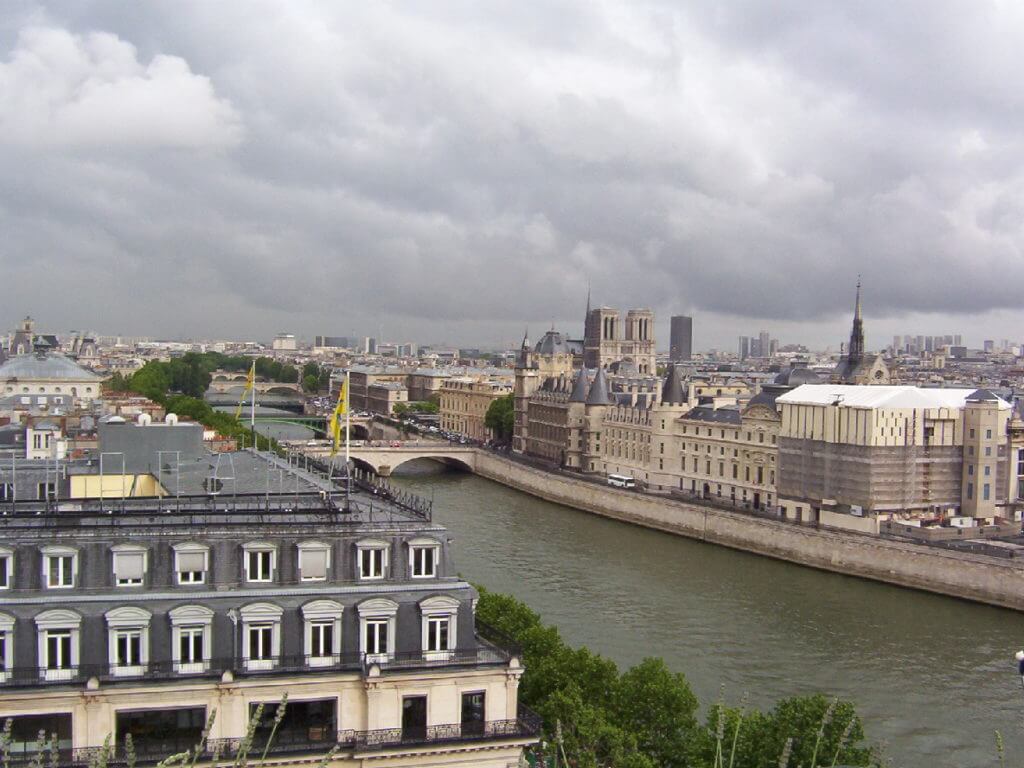 le conciergerie on the seine river, paris, france