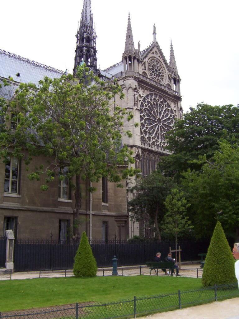 South Transept Rose Window, notre dame cathedral, paris, france