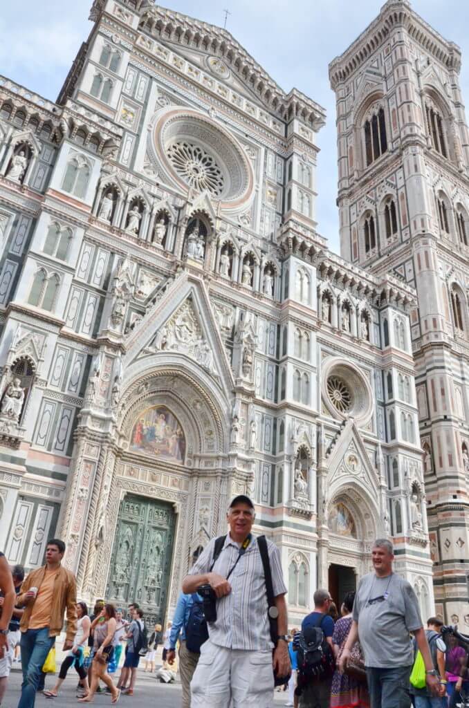 bob at the florence cathedral, florence, italy