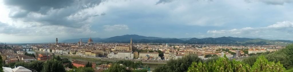 view of florence, italy from piazza michelangelo