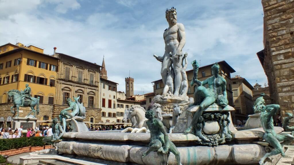 fountain of neptune, Piazza della Signoria, florence, italy