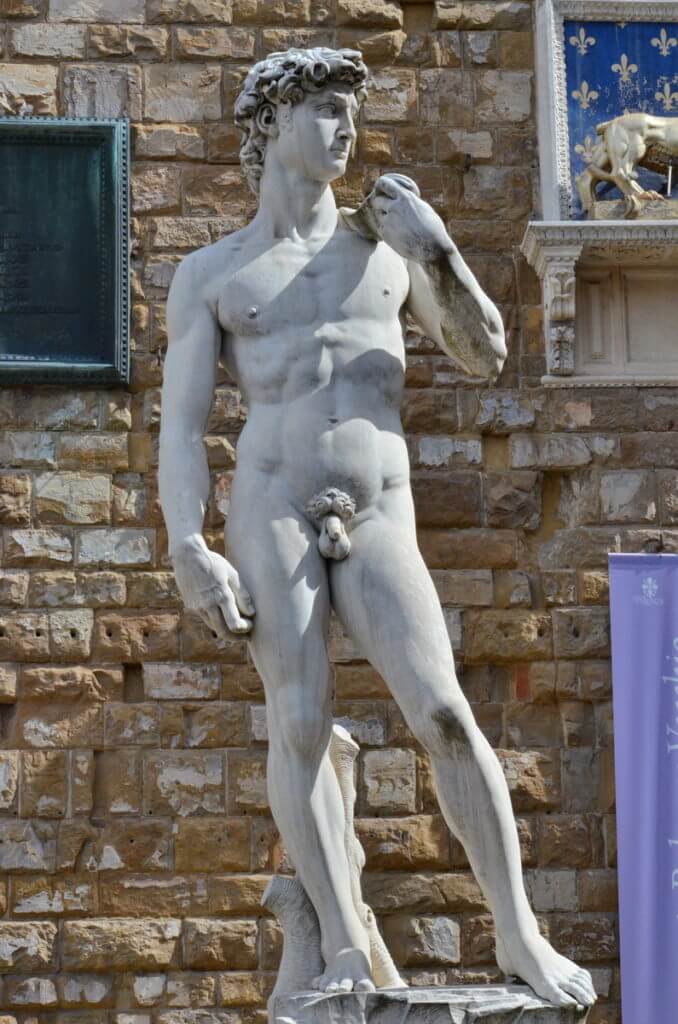 michelangelo's david, Piazza della Signoria, florence, italy