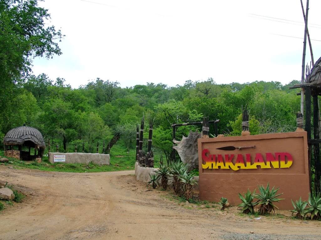 entrance to shakaland, kwazulu-natal, south africa