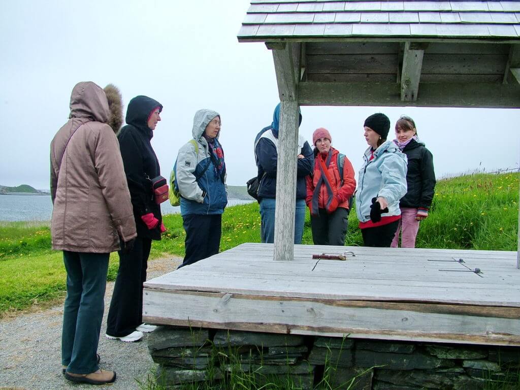 group tour, colony of avalon, newfoundland, canada