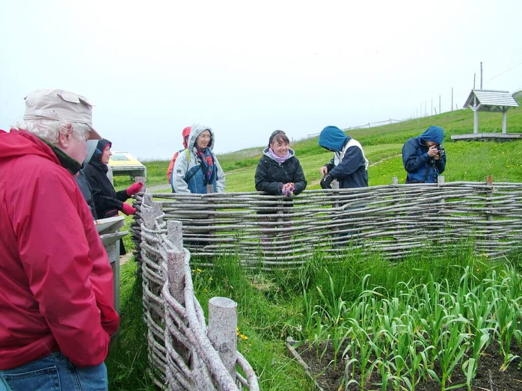 a group tour, colony of avalon, newfoundland, canada