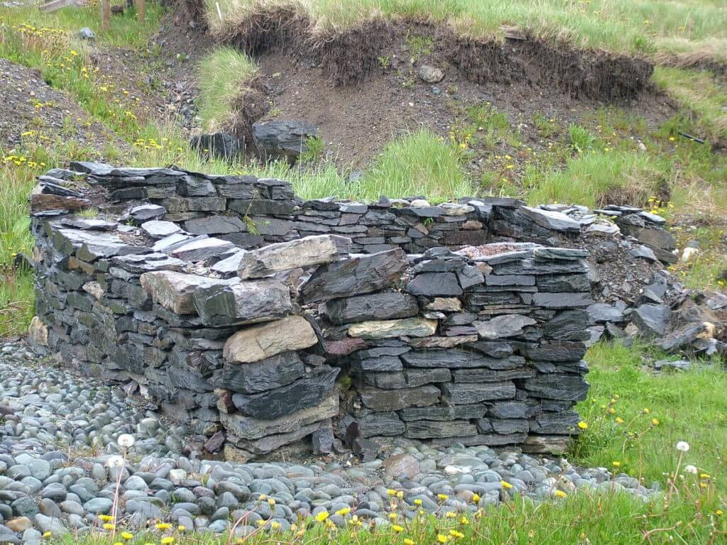 stone foundation, archaeology dig, lost colony of avalon, newfoundland, canada